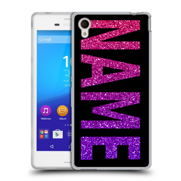 Пластиковый чехол на Sony Xperia M4 Aqua с принтом NAME