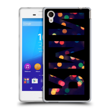 Пластиковый чехол на Sony Xperia M4 Aqua с принтом ИМЯ