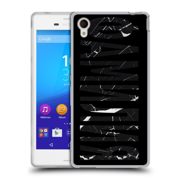 Пластиковый чехол на Sony Xperia M4 Aqua с принтом ФАМИЛИЯ