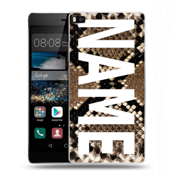 Пластиковый чехол на Huawei P8 с принтом NAME