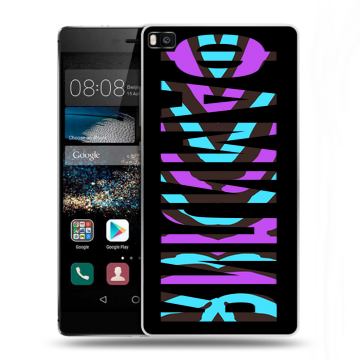 Пластиковый чехол на Huawei P8 с принтом ФАМИЛИЯ