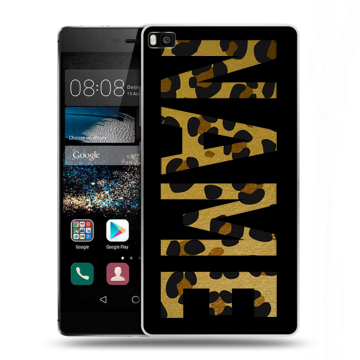 Пластиковый чехол на Huawei P8 с принтом NAME
