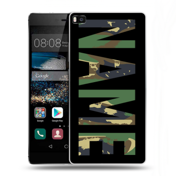 Пластиковый чехол на Huawei P8 с принтом NAME