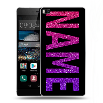 Пластиковый чехол на Huawei P8 с принтом NAME
