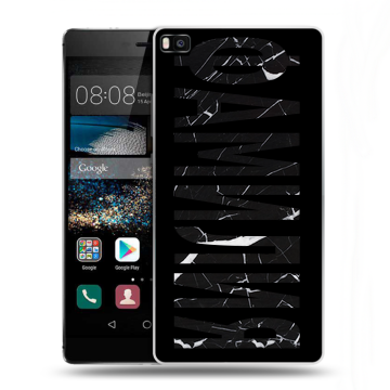 Пластиковый чехол на Huawei P8 с принтом ФАМИЛИЯ