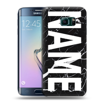 Силиконовый чехол на Samsung Galaxy S6 Edge с принтом NAME