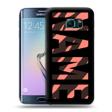 Силиконовый чехол на Samsung Galaxy S6 Edge с принтом NAME
