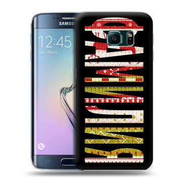 Силиконовый чехол на Samsung Galaxy S6 Edge с принтом ФАМИЛИЯ