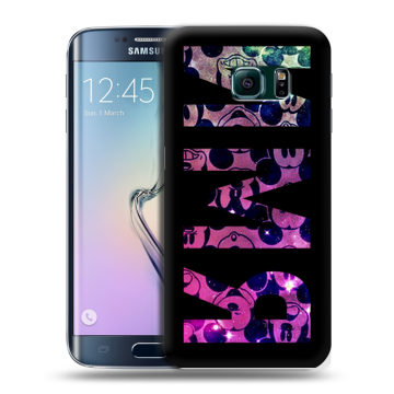 Силиконовый чехол на Samsung Galaxy S6 Edge с принтом ИМЯ