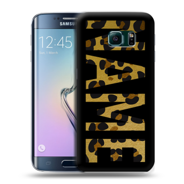 Силиконовый чехол на Samsung Galaxy S6 Edge с принтом NAME