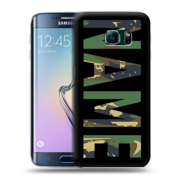 Силиконовый чехол на Samsung Galaxy S6 Edge с принтом NAME
