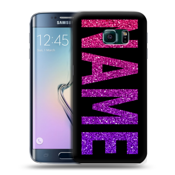 Силиконовый чехол на Samsung Galaxy S6 Edge с принтом NAME
