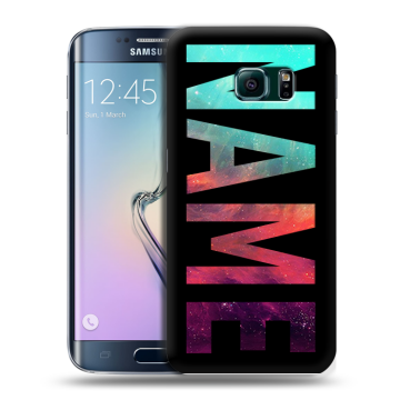 Силиконовый чехол на Samsung Galaxy S6 Edge с принтом NAME