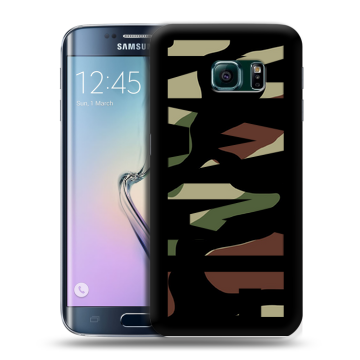Силиконовый чехол на Samsung Galaxy S6 Edge с принтом NAME