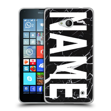 Пластиковый чехол на Microsoft Lumia 640 с принтом NAME