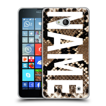 Пластиковый чехол на Microsoft Lumia 640 с принтом NAME