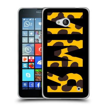 Пластиковый чехол на Microsoft Lumia 640 с принтом ИМЯ