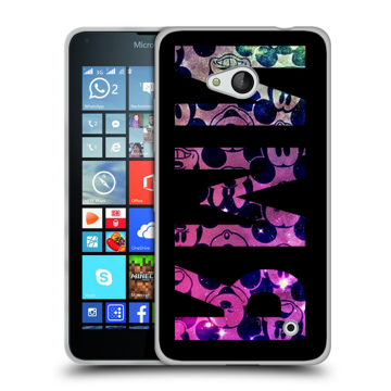 Пластиковый чехол на Microsoft Lumia 640 с принтом ИМЯ