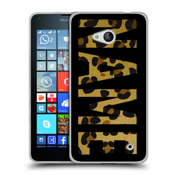 Пластиковый чехол на Microsoft Lumia 640 с принтом NAME