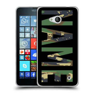 Пластиковый чехол на Microsoft Lumia 640 с принтом NAME