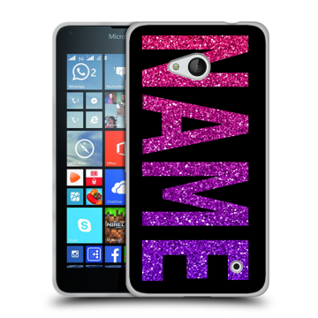 Пластиковый чехол на Microsoft Lumia 640 с принтом NAME