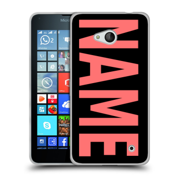 Пластиковый чехол на Microsoft Lumia 640 с принтом NAME