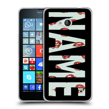 Пластиковый чехол на Microsoft Lumia 640 с принтом NAME