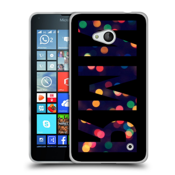 Пластиковый чехол на Microsoft Lumia 640 с принтом ИМЯ