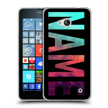 Пластиковый чехол на Microsoft Lumia 640 с принтом NAME