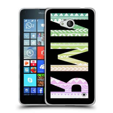 Пластиковый чехол на Microsoft Lumia 640 с принтом ИМЯ