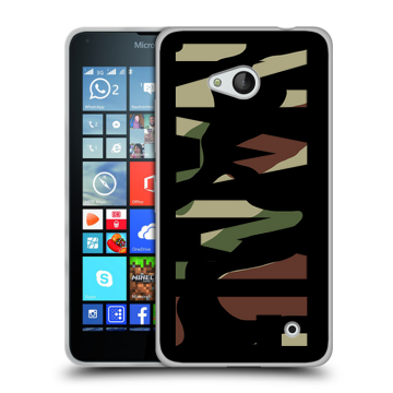 Пластиковый чехол на Microsoft Lumia 640 с принтом NAME