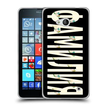 Пластиковый чехол на Microsoft Lumia 640 с принтом ФАМИЛИЯ