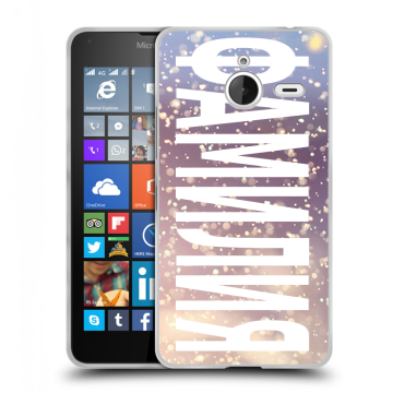 Пластиковый чехол на Microsoft Lumia 640 XL с принтом ФАМИЛИЯ