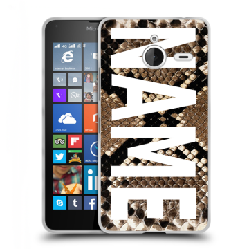 Пластиковый чехол на Microsoft Lumia 640 XL с принтом NAME