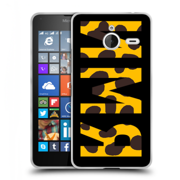 Пластиковый чехол на Microsoft Lumia 640 XL с принтом ИМЯ