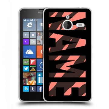 Пластиковый чехол на Microsoft Lumia 640 XL с принтом NAME