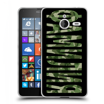 Пластиковый чехол на Microsoft Lumia 640 XL с принтом ФАМИЛИЯ