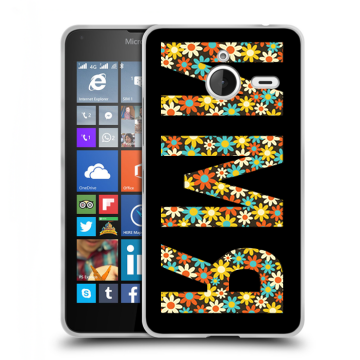 Пластиковый чехол на Microsoft Lumia 640 XL с принтом ИМЯ