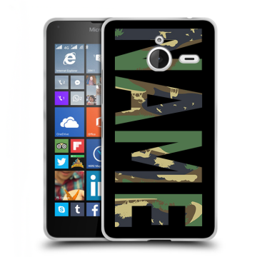 Пластиковый чехол на Microsoft Lumia 640 XL с принтом NAME