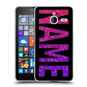 Пластиковый чехол на Microsoft Lumia 640 XL с принтом NAME