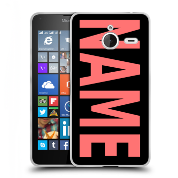 Пластиковый чехол на Microsoft Lumia 640 XL с принтом NAME