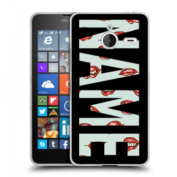 Пластиковый чехол на Microsoft Lumia 640 XL с принтом NAME