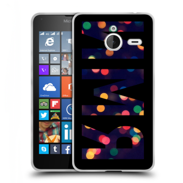 Пластиковый чехол на Microsoft Lumia 640 XL с принтом ИМЯ