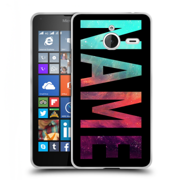 Пластиковый чехол на Microsoft Lumia 640 XL с принтом NAME