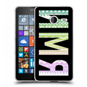 Пластиковый чехол на Microsoft Lumia 640 XL с принтом ИМЯ