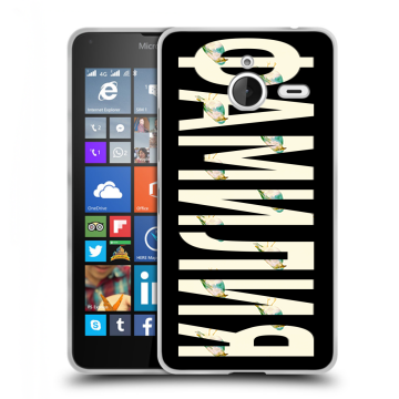 Пластиковый чехол на Microsoft Lumia 640 XL с принтом ФАМИЛИЯ