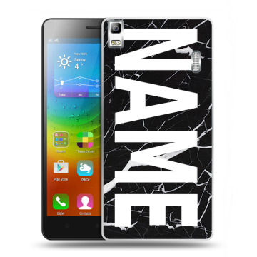 Силиконовый чехол на Lenovo A7000 с принтом NAME