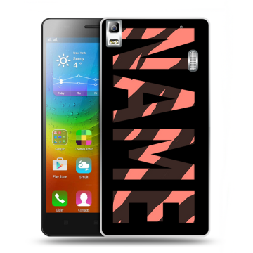 Силиконовый чехол на Lenovo A7000 с принтом NAME