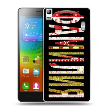 Силиконовый чехол на Lenovo A7000 с принтом ФАМИЛИЯ