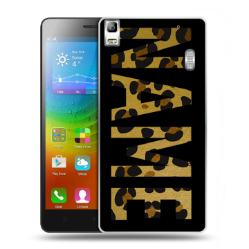 Силиконовый чехол на Lenovo A7000 с принтом NAME